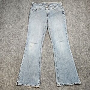 Vintage Silver Jeans Womens 31x32 Light Wash‎ Mid Rise Bootcut Wide Made Canada